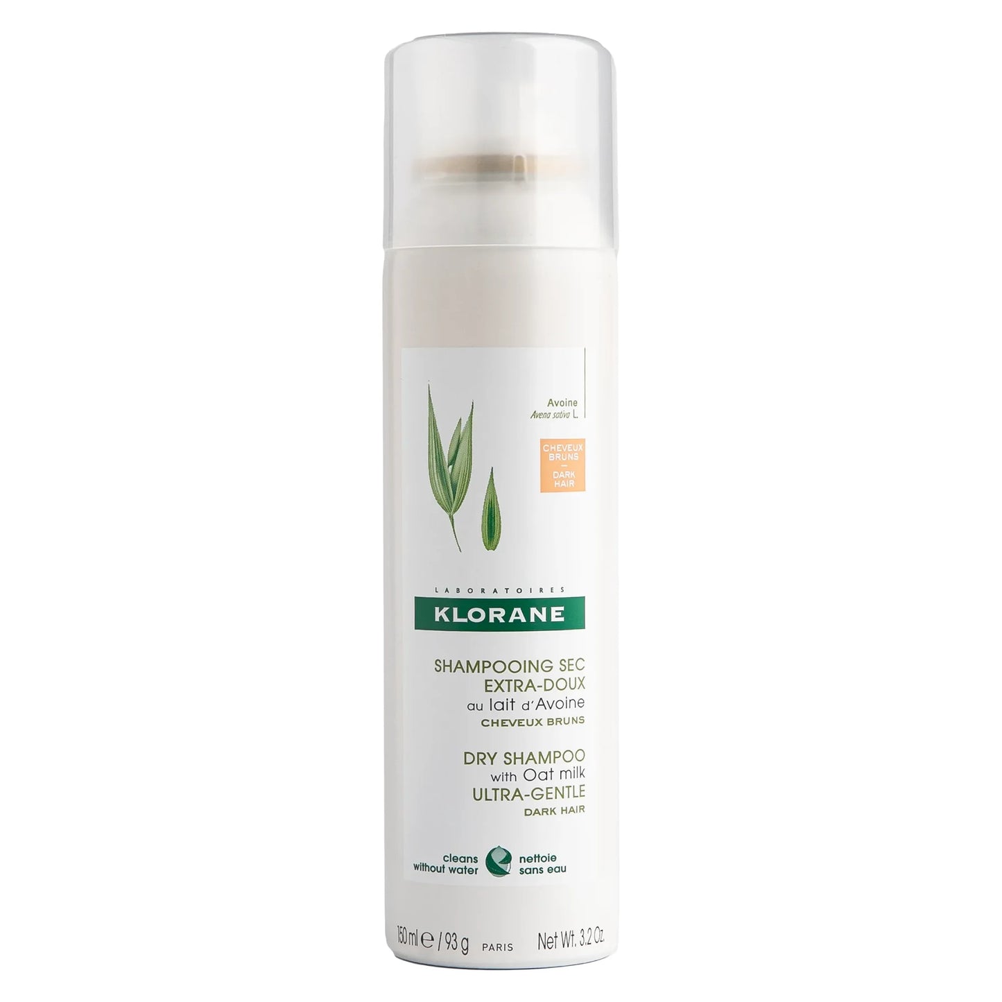 KLORANE SHP SEC AU LAIT D'AVOINE-TEINTE NATURELLE 150ML