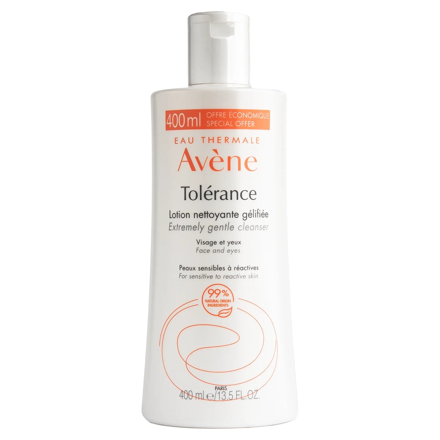 AVENE EAU THERMALE TOLERANCE LOTION NETTOYANTE GELIFIEE 400ML