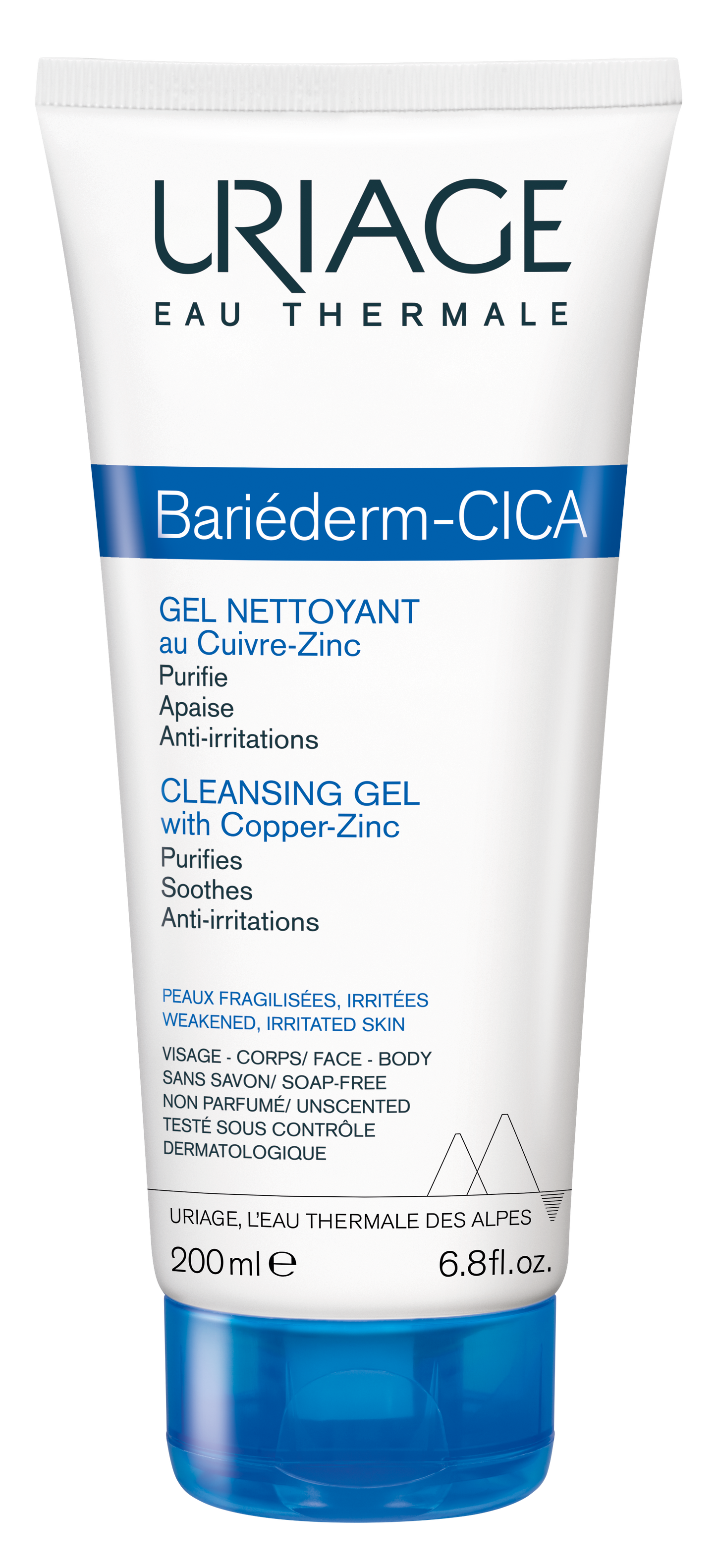 URIAGE BARIEDERM Cleansing Cica-Gel with Cu-Zn 200ml
