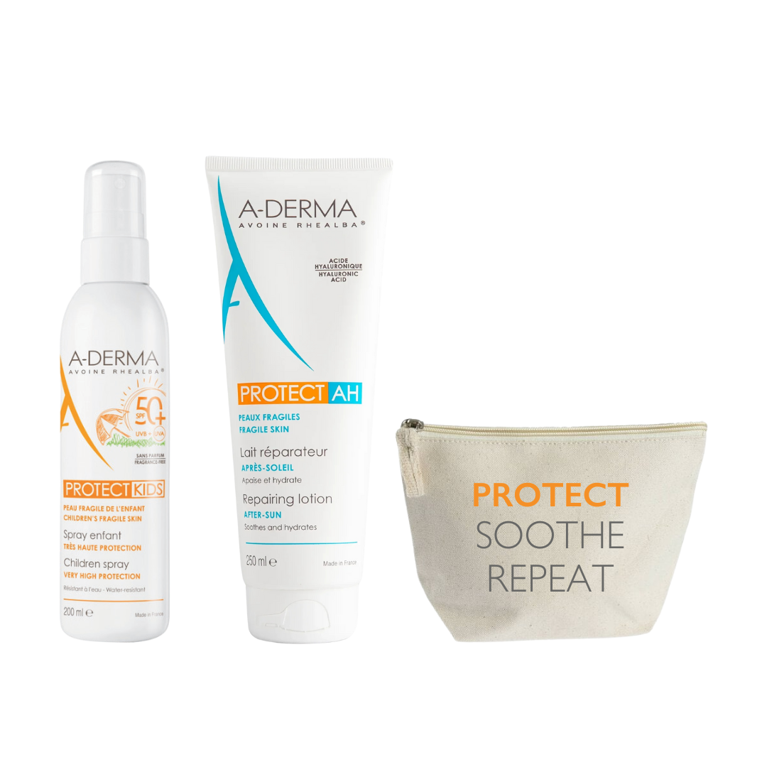 ADERMA PROTECT KIDS SPRAY SANS PARFUM SPF50+ 200ML + ADERMA PROTECT AH LOTION AFTER SUN 250ML