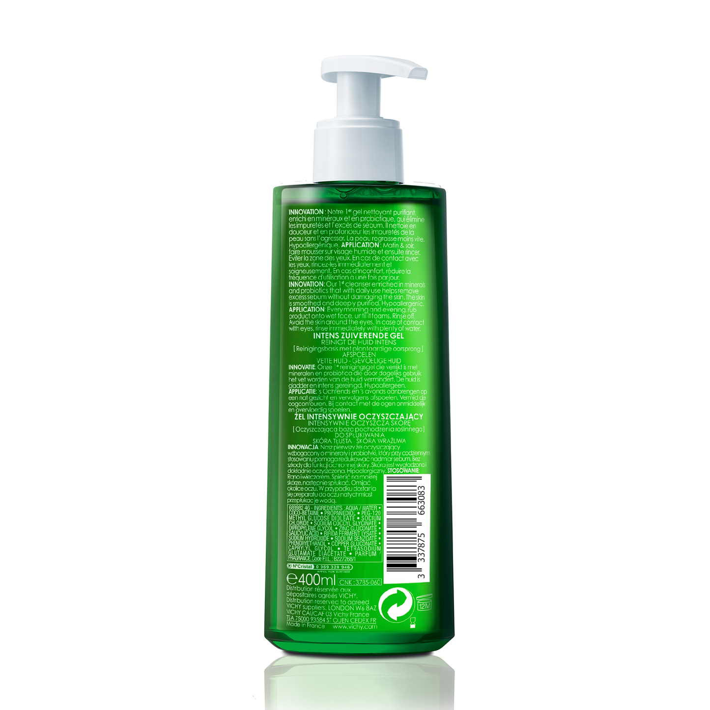 Vichy Normaderm Phytosolution Face Cleanser Gel for Oily/Acne Skin with Salicylic Acid