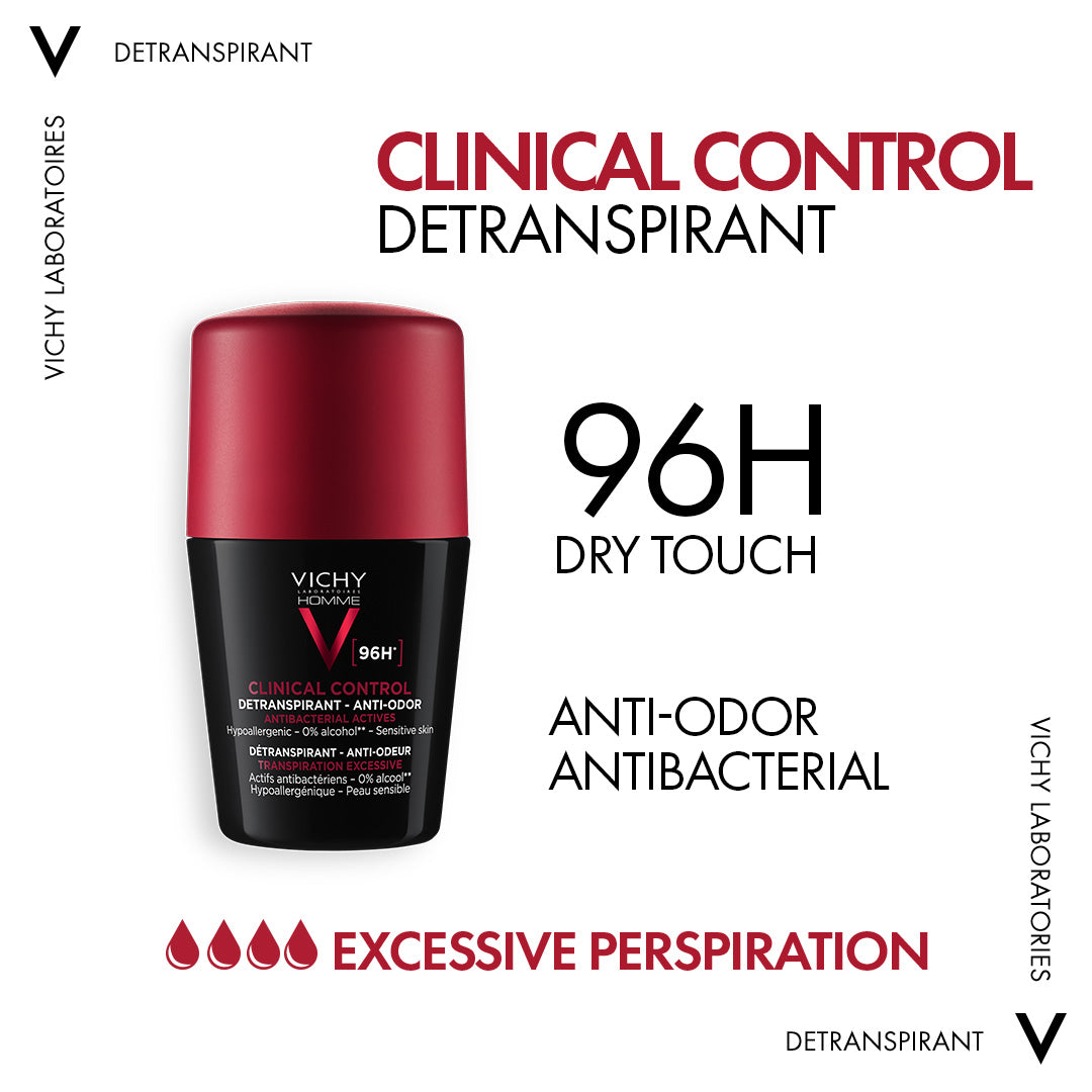Vichy 96 Hours Clinical Control Deodorant for Men 50ml