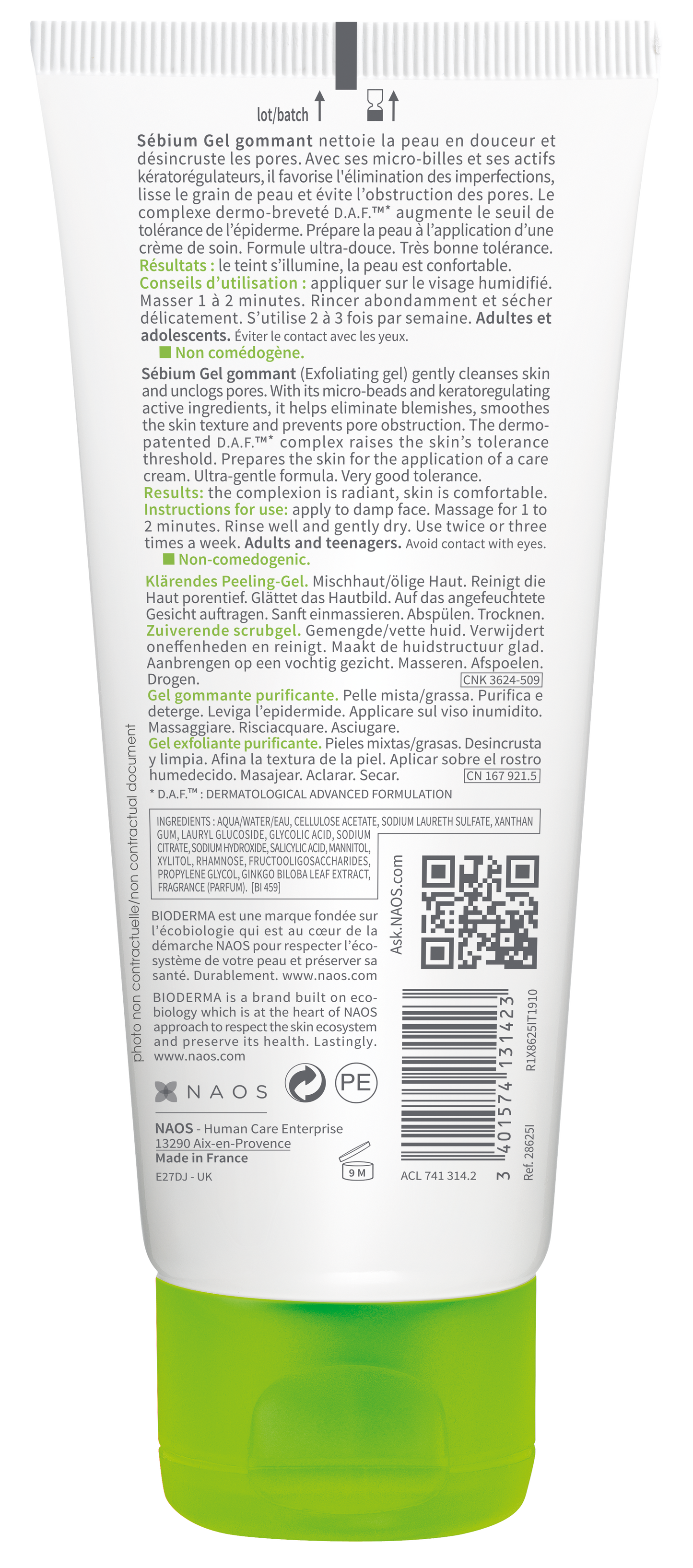 BIODERMA SÉBIUM GEL GOMMANT 100ML