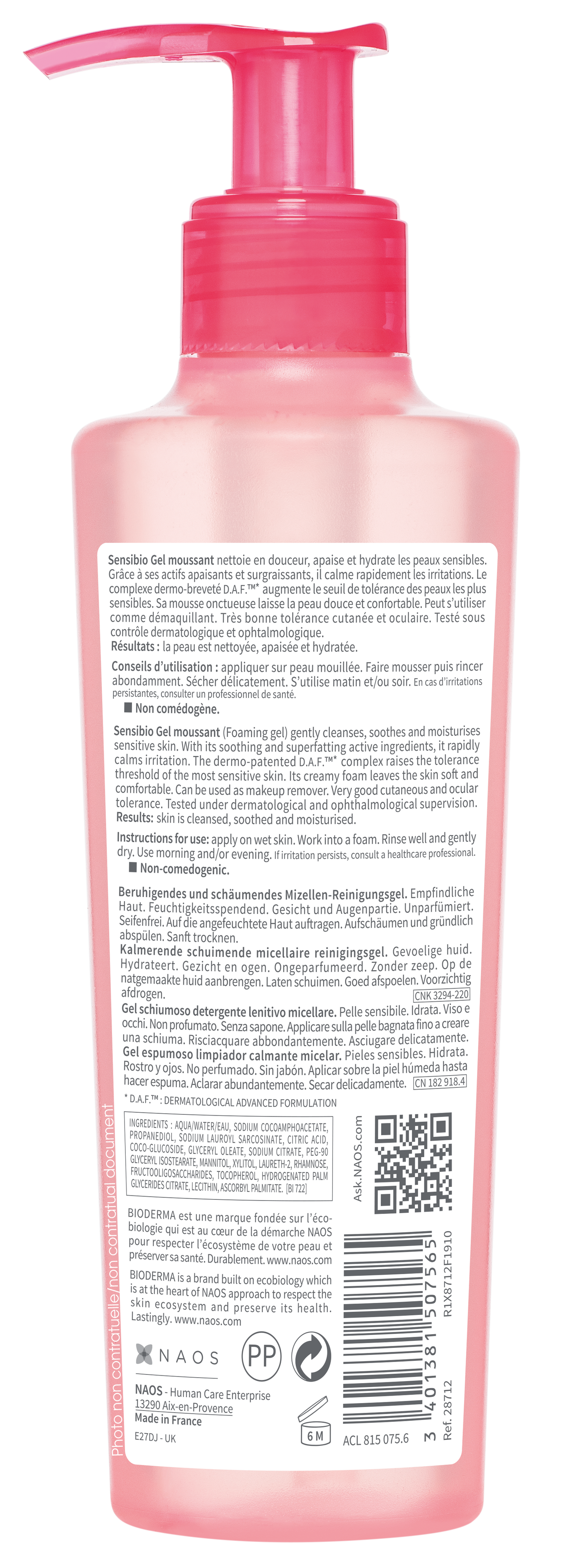 BIODERMA SENSIBIO GEL MOUSSANT