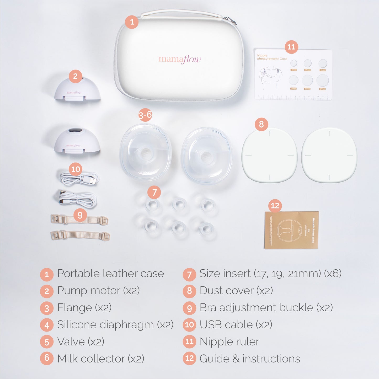 MamaFlow Double Smart Wearable Breast Pump With Case