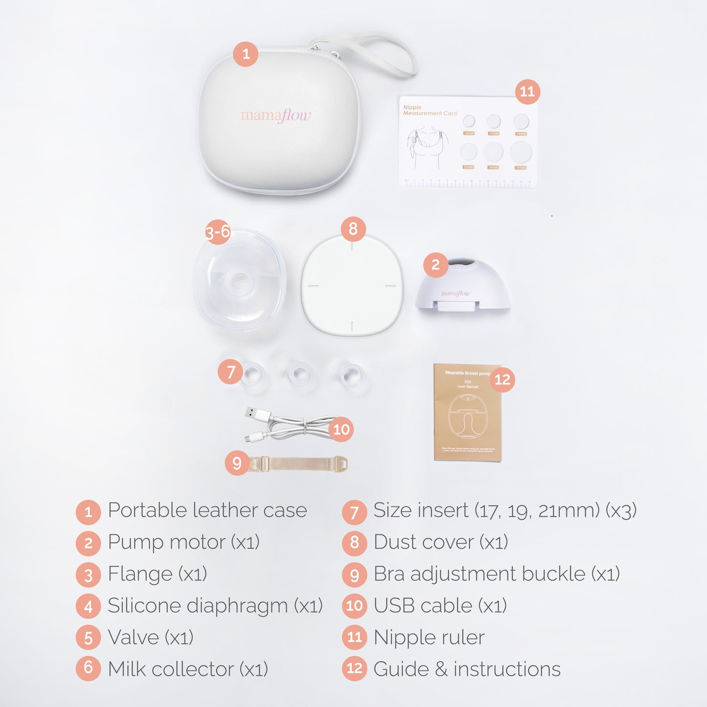 MamaFlow Single Wearable Breast Pump with Case
