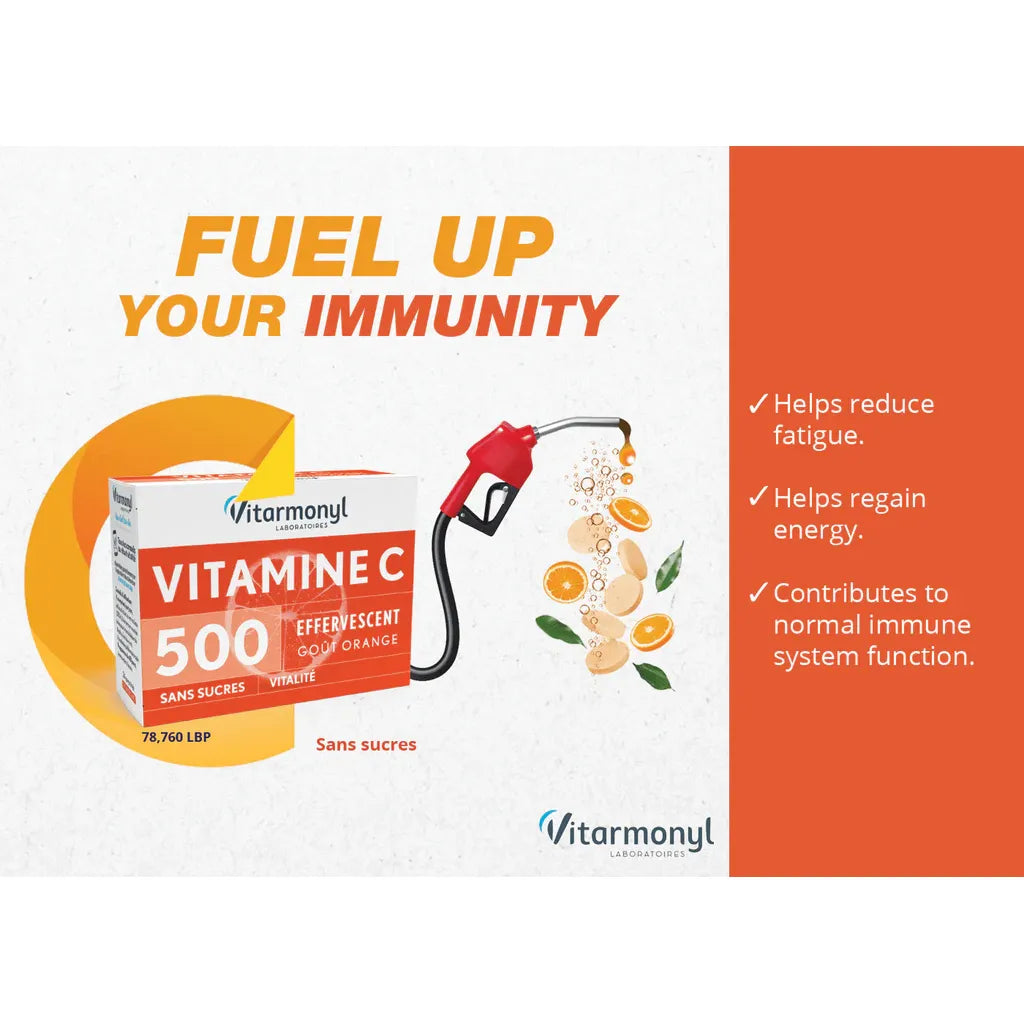 VITARMONYL VIT C 500 EFFERVESCENT SUGAR FREE