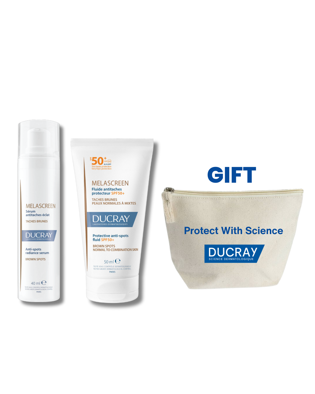 DUCRAY MELASCREEN ANTI-SPOTS RADIANCE SERUM 40ml + DUCRAY MELASCREEN EMULSION SPF 50+ 40ml