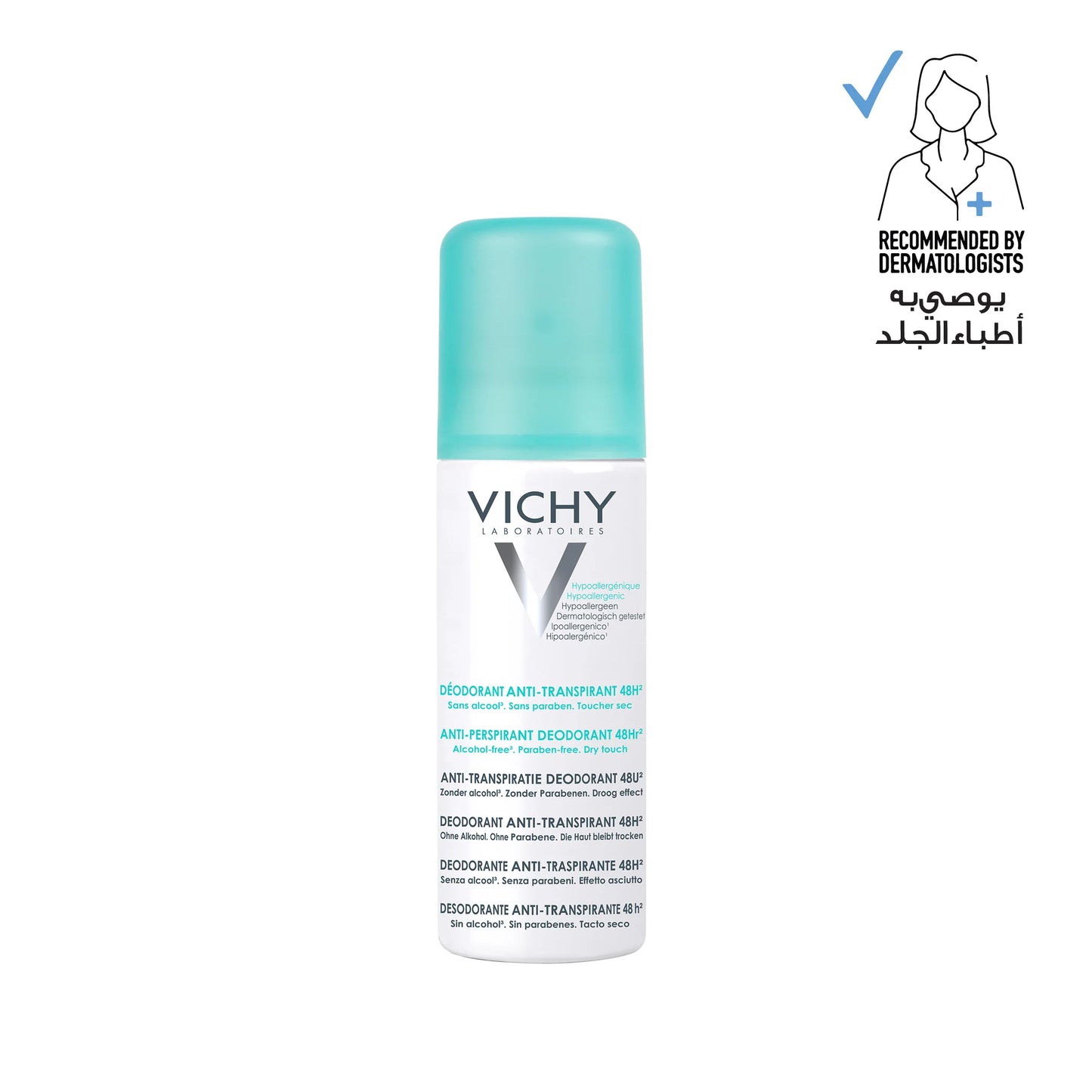 Vichy 48 Hours No Marks Anti-Perspirant Spray Deodorant 125ml
