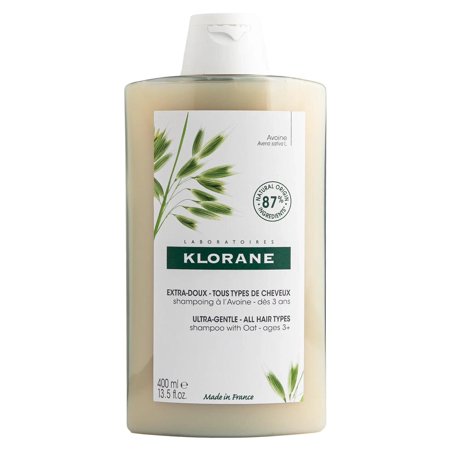 KLORANE SHP DOUX AU LAIT D'AVOINE 400ML
