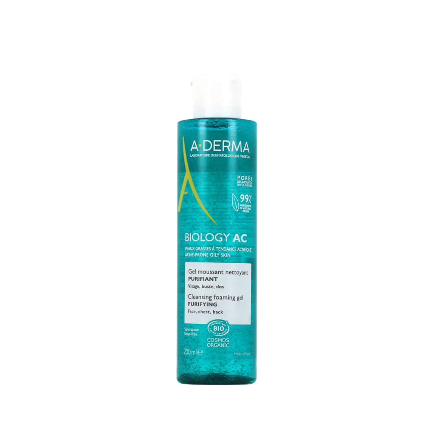 ADERMA PHYS-AC GEL MOUSSANT 200 ML