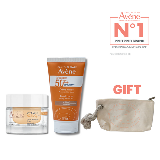 AVENE VITAMIN ACTIV CG CRÈME INTENSIVE ECLAT 50ML + AVENE CRÈME TEINTEE SPF 50+ NF 50 ML