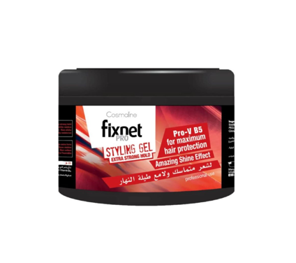 Cosmaline Fixnet Pro Styling Gel Extra Strong Hold Red 450Ml