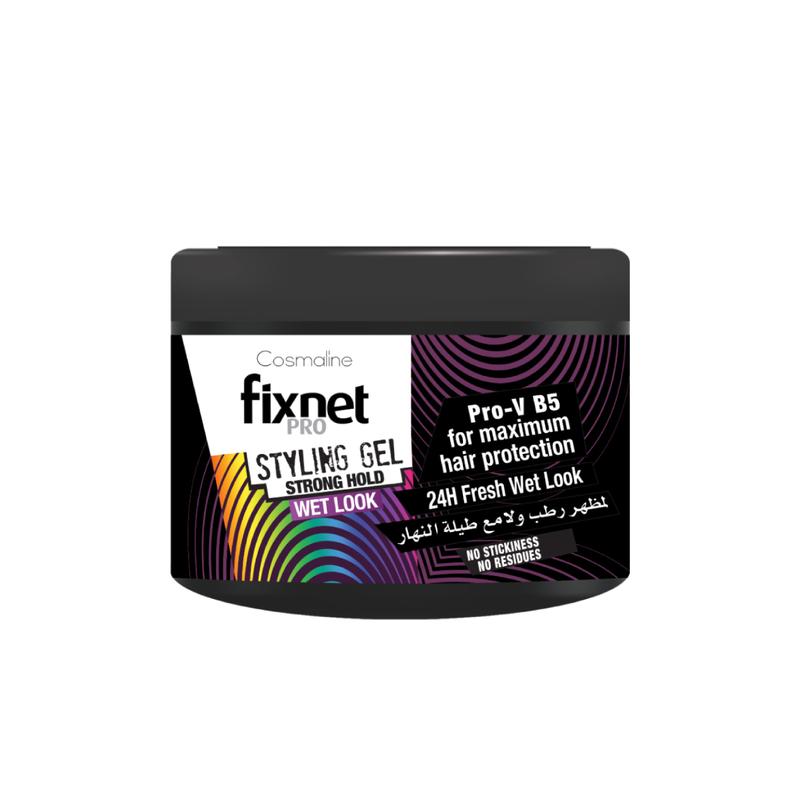 Cosmaline Fixnet Pro Styling Gel Strong Hold Wet Look 450Ml