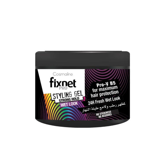 Cosmaline Fixnet Pro Styling Gel Strong Hold Wet Look 450Ml