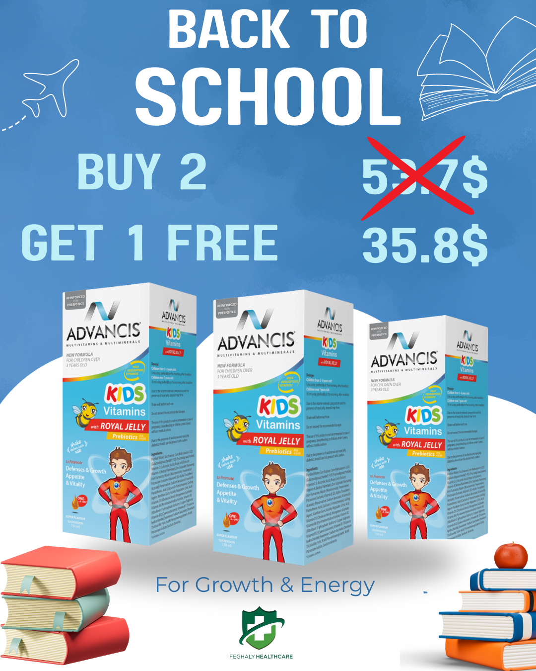 Advancis Kids Vitamins BUY 2 GET 1