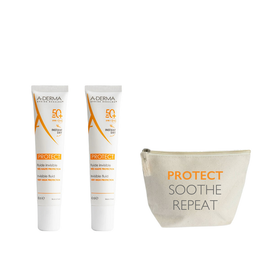 ADERMA PROTECT FLUIDE INVISIBLE SPF50+ 40ML DUO