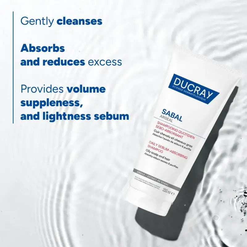 Ducray Sabal Argeal daily sebum-absorbing shampoo for oily hair
