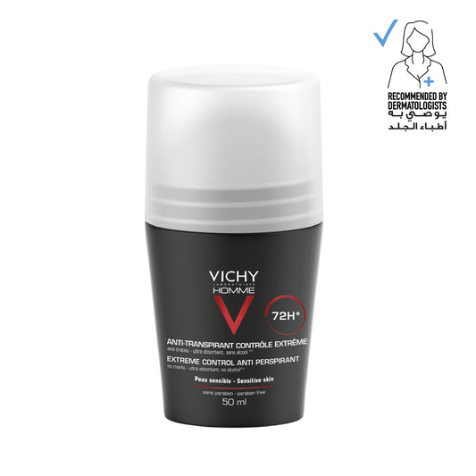 Vichy Homme 72 Hours Deodorant Anti Perspirant  Soothing Effect for men 50ml