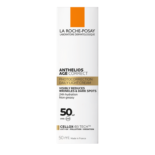 La Roche Posay Anthelios Age Correct SPF50 Anti Ageing Invisible Sunscreen with Niacinamide 50ml