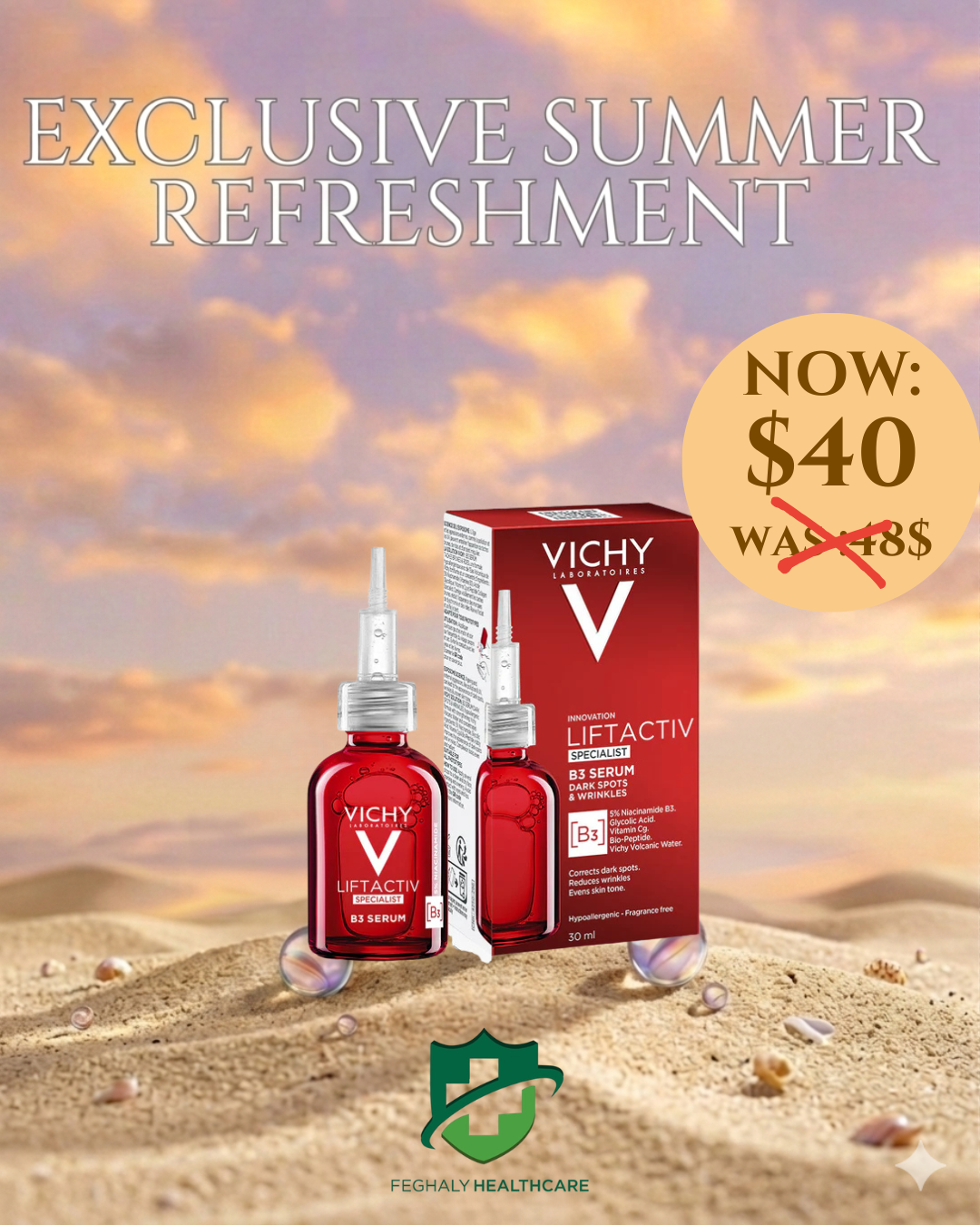 June offers Vichy serum B3 🍉 🍍 🍹