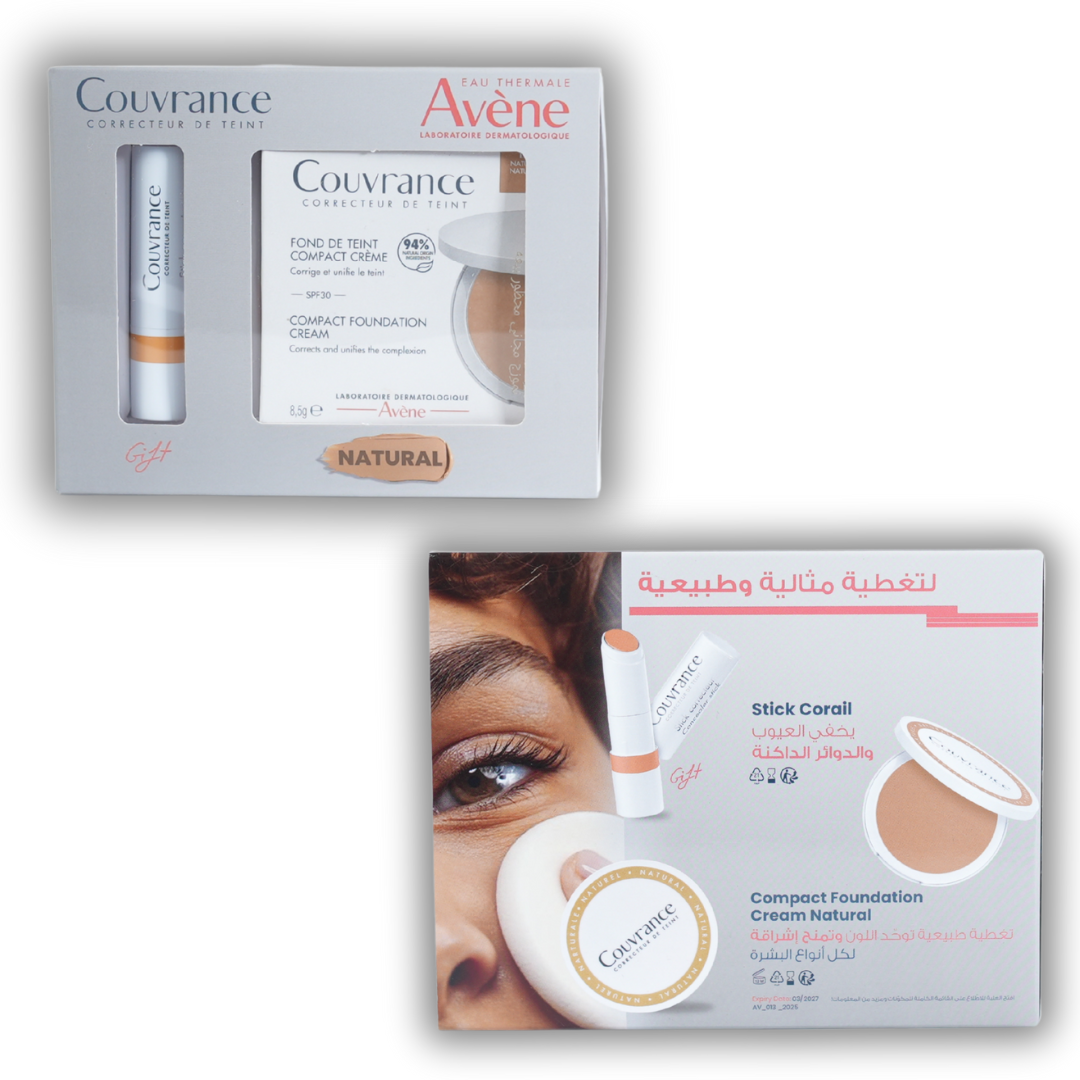 AVENE Couvrance Natural Perfecting Kit + FREE COUVRANCE STICK CORAIL 3G