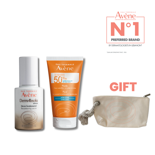 AVENE EAU THERMALE DERMABSOLU SERUM 30ML + AVENE FLUIDE SANS PARFUM SPF 50+ 50ML