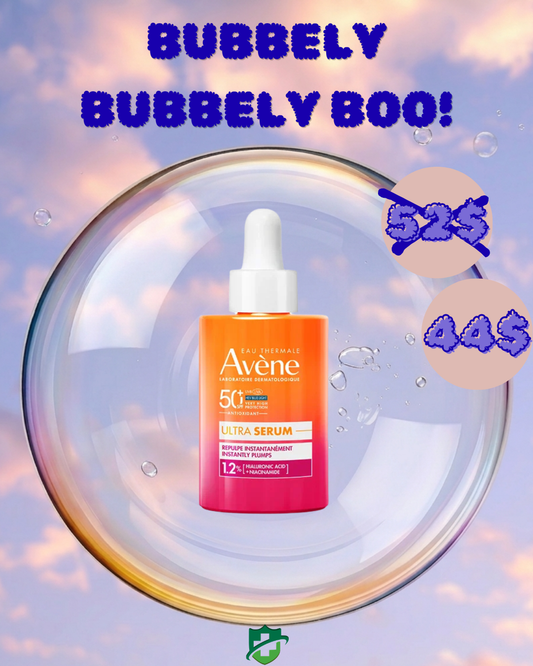 BBB Avène Ultra Plumping Serum SPF 50+ Sunscreen | Ultra Light Hydrating Hyaluronic Acid Serum