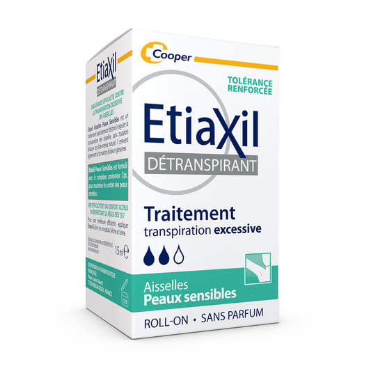 ETIAXIL DÉTRANSPIRANT PEAUX SENSIBLES AISSELLES ROLL-ON 15ML