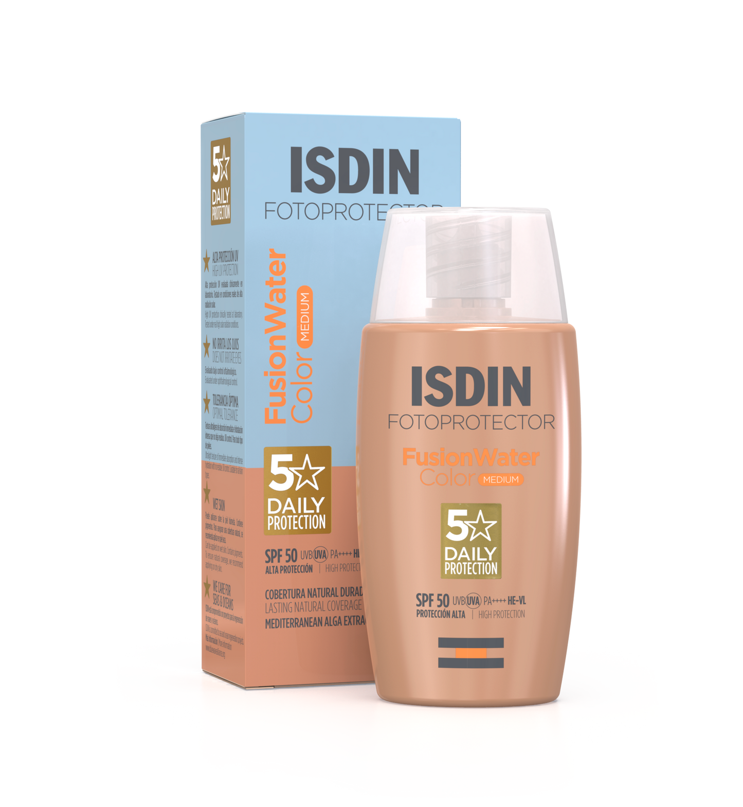 ISDIN Fotoprotector Fusion Water MAGIC Color MEDIUM SPF 50+ - 50ml
