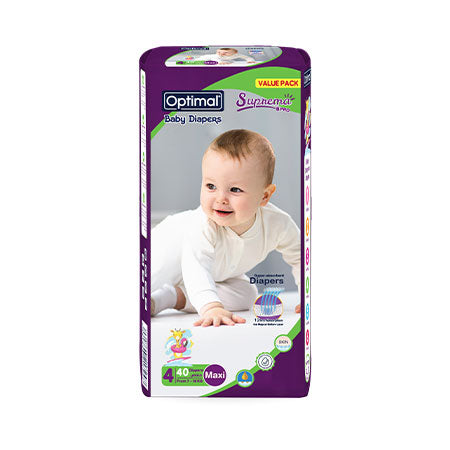 Optimal Baby Diapers 4 (7-18Kg)-40pcs Maxi