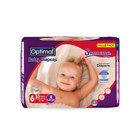 Optimal Baby Diapers 6 (16+Kg)-32 Pcs X-Large