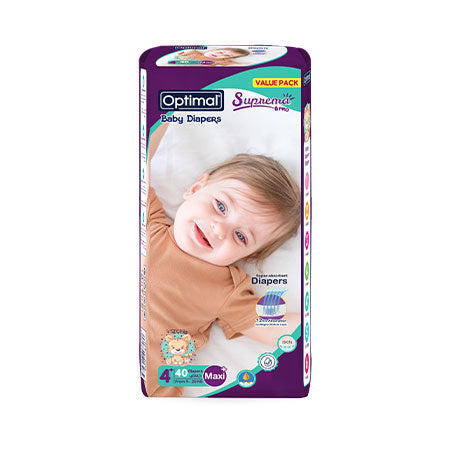 Optimal Baby Diapers 4+(9-20Kg)-40pcs Maxi plus