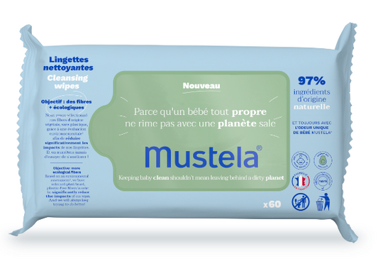 MUSTELA CLEANSING WIPES x60