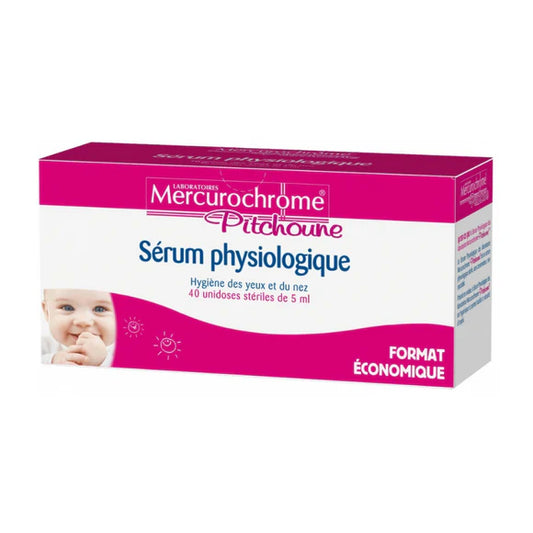 MERCUROCHROME  Serum Physiologique- 40 Single Doses Of 5 ml