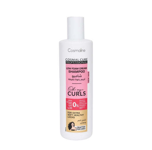Cosmaline Cure Professional Oh My Curls Cream Shampoo Low Foam 500Ml