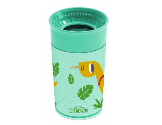 Dr. Brown’s – Jungle Fun Cheers 360 Spoutless Transition Cup ,300 ml, 9m+