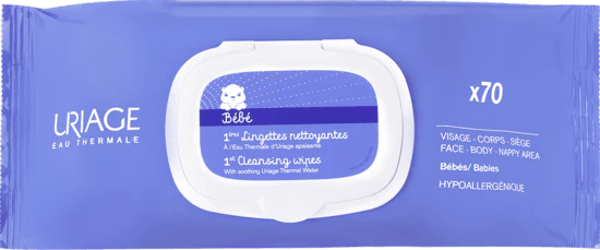 URIAGE Bébé 1st Cleansing Water Wipes x70