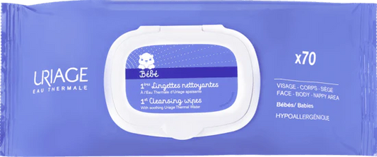 URIAGE Bébé 1st Cleansing Water Wipes x70