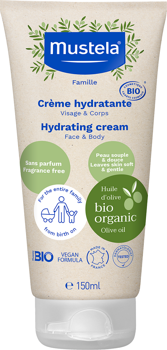 MUSTELA Creme hydratante certifiee bio 150 ml/Certified Organic Hydrating cream